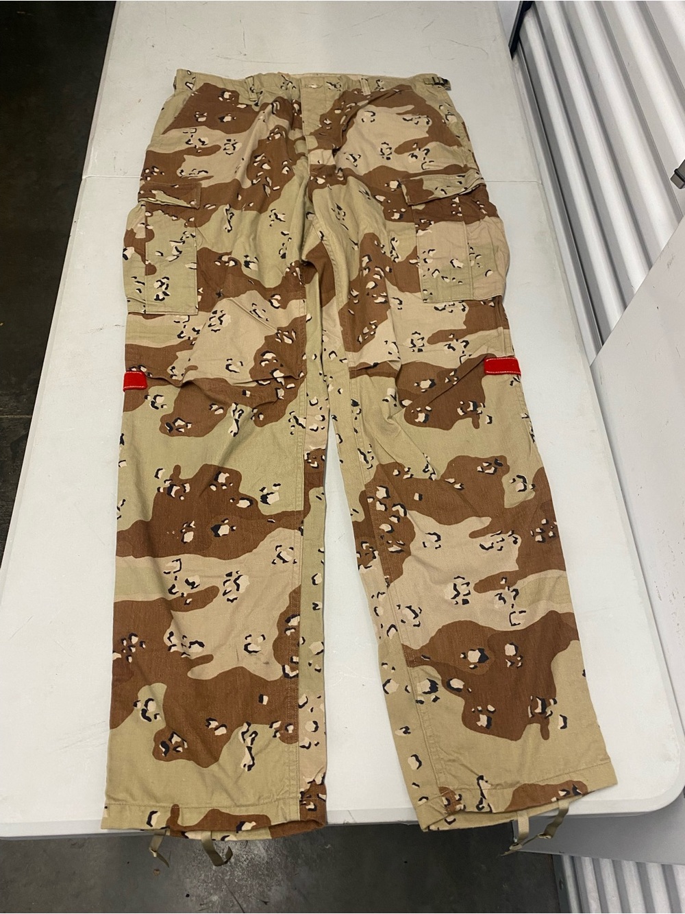 Vintage US Military Pants Mens Large Long Chocolate Chip Desert Camo Cargo #2
